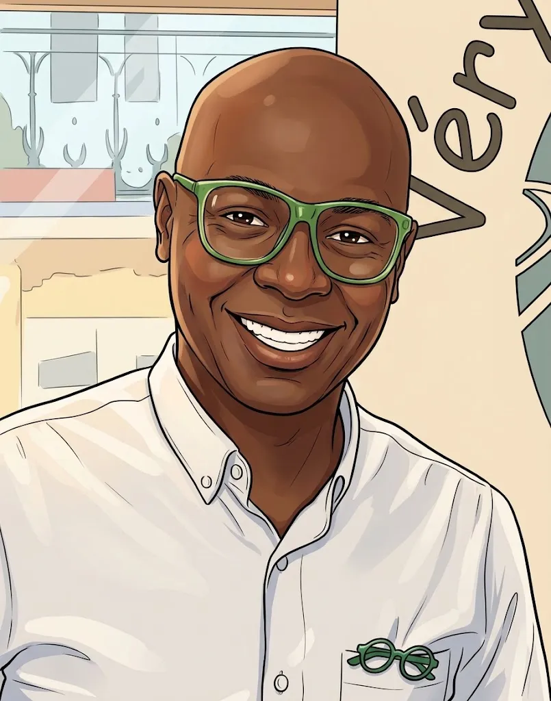 Portrait illustré de Louis Sakho